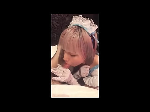 ❤️ Japanski idol [mayuka], kostim francuske služavke, 1. dio, pušenje i drkanje losionom ️❌ Porno kod nas ❌❤